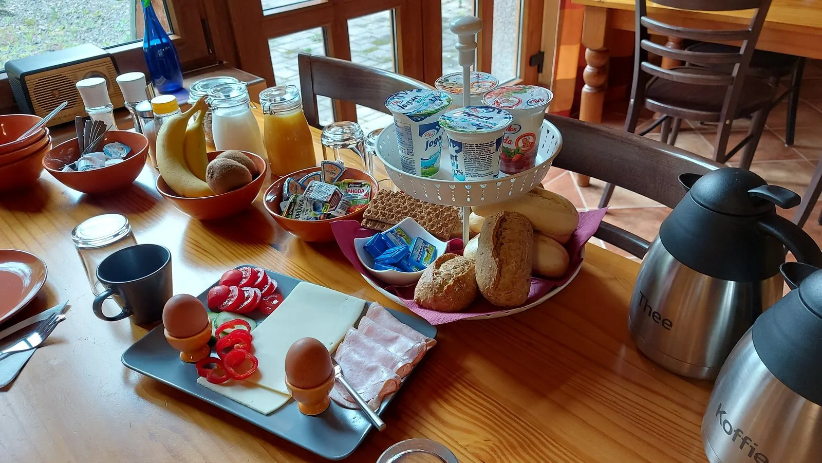 Het ontbijt bij B&B Náš Dům