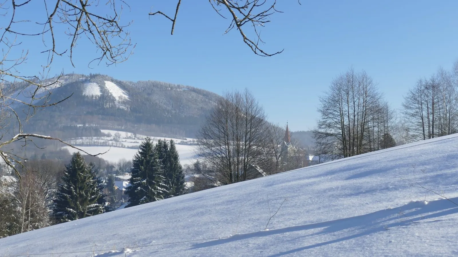 B&B Náš Dům in de sneeuw